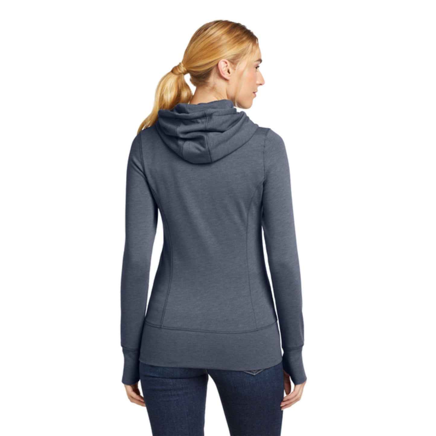 New Era® Women's Tri-Blend Fleece Full-Zip Hoodie