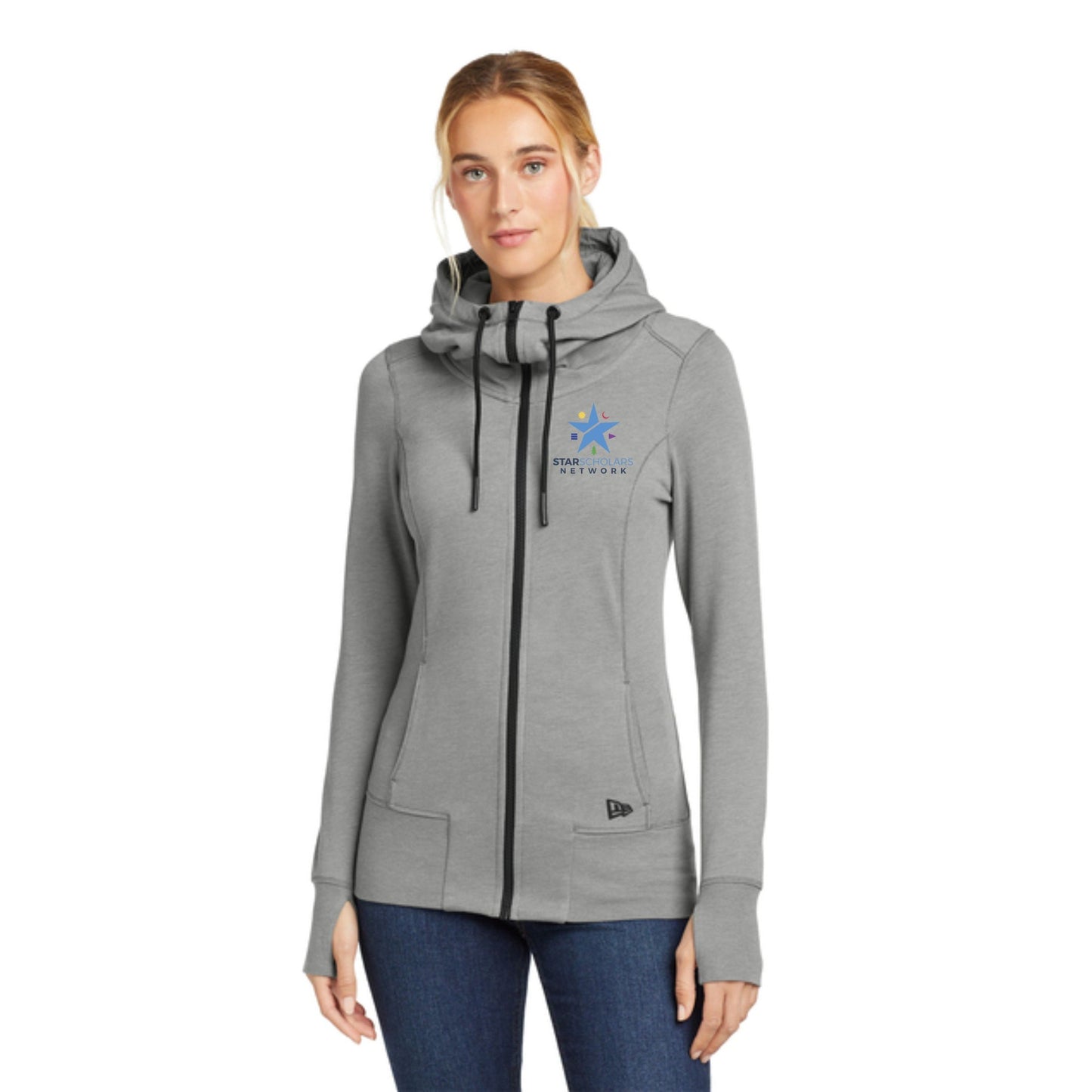 New Era® Women's Tri-Blend Fleece Full-Zip Hoodie